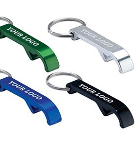 Logo-marked promotional keyrings