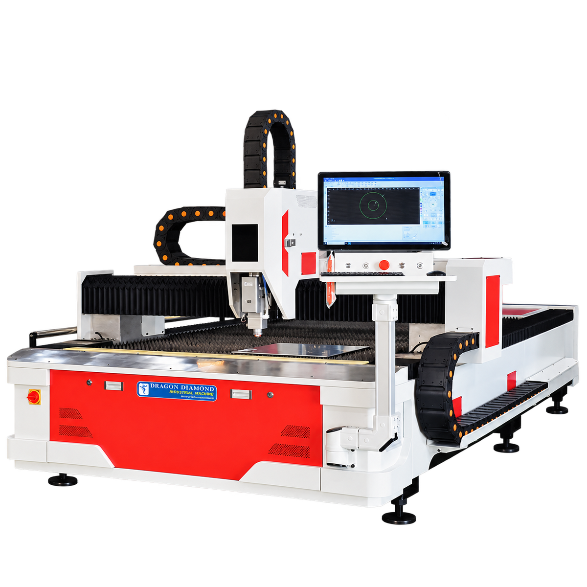 1530 fiber laser cutting machine with 1500 by 3000 mm sheet metal cutting bed