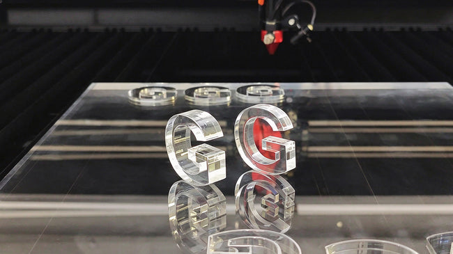 Acrylic letters cut for signage applications