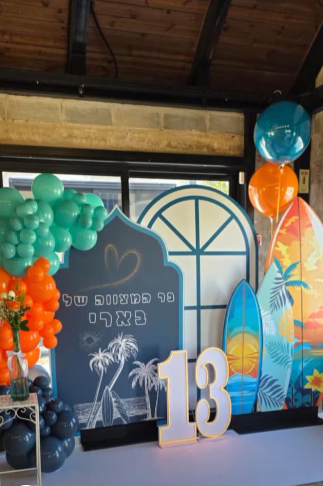 Custom event backdrop panels produced by Israel customer using CNC router