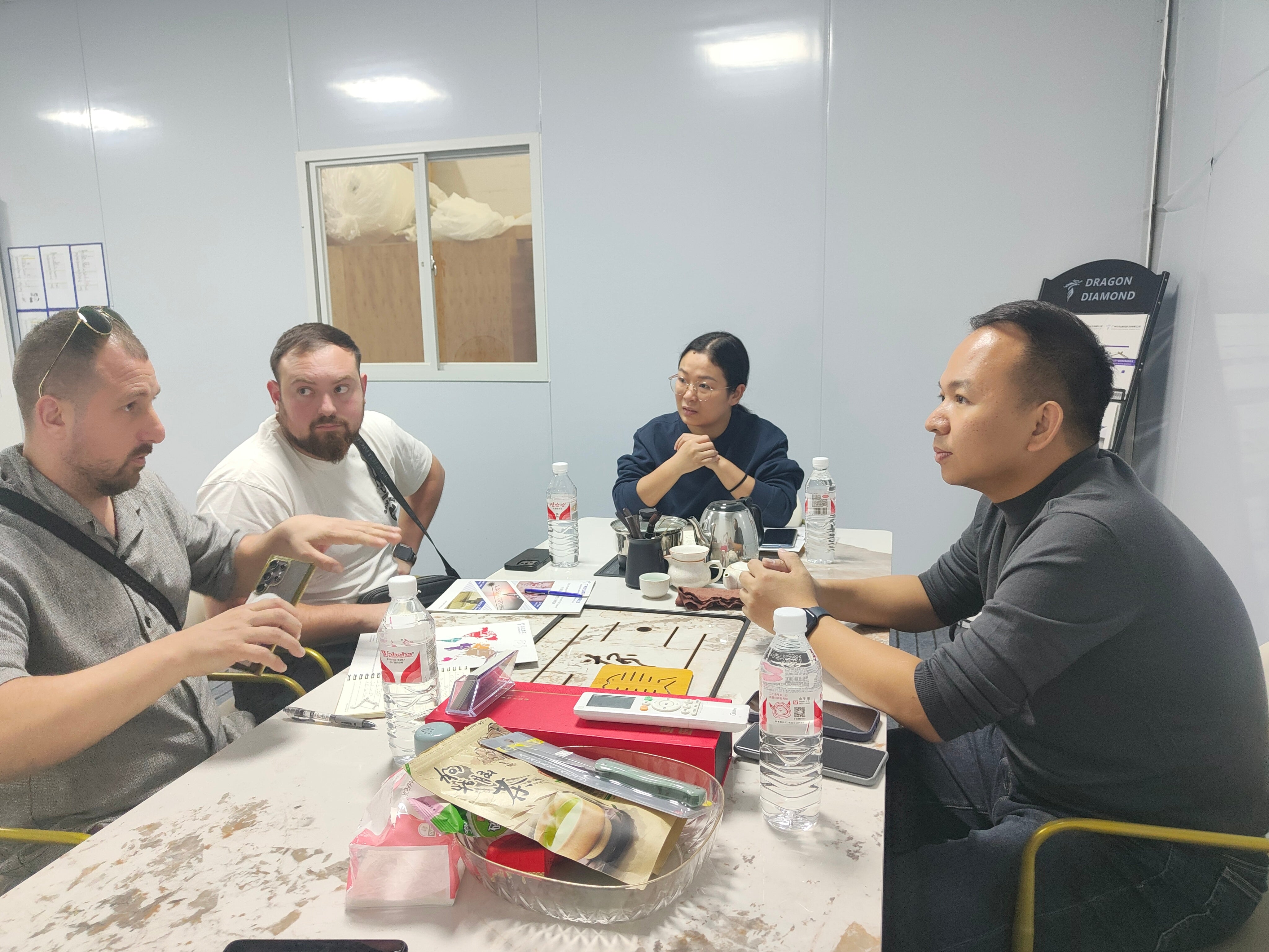 Israel customer technical meeting at Dragon Diamond factory